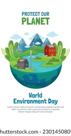 world environment day background. Happy Environment day. 5 June. June 5. World environment and earth day concept. banner, poster, template. world environment day celebration. save planet earth concept