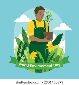 world environment day background. Happy Environment day. 5 June. June 5. World environment and earth day concept. banner, poster, template. world environment day celebration. save planet earth concept