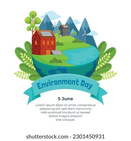world environment day background. Happy Environment day. 5 June. June 5. World environment and earth day concept. banner, poster, template. world environment day celebration. save planet earth concept