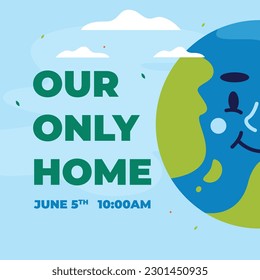 world environment day background. Happy Environment day. 5 June. June 5. World environment and earth day concept. banner, poster, template. world environment day celebration. save planet earth concept