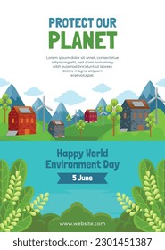 world environment day background. Happy Environment day. 5 June. June 5. World environment and earth day concept. banner, poster, template. world environment day celebration. save planet earth concept