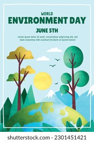 world environment day background. Happy Environment day. 5 June. June 5. World environment and earth day concept. banner, poster, template. world environment day celebration. save planet earth concept