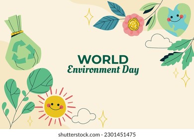 world environment day background. Happy Environment day. 5 June. June 5. World environment and earth day concept. banner, poster, template. world environment day celebration. save planet earth concept