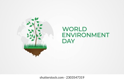 World Environment Day Background Vector Illustration