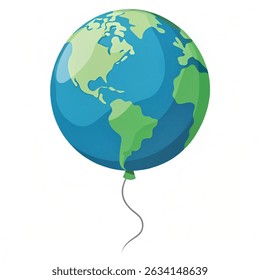 World Environment day ballon holiday vector eco. Vector illustration isolated on white background. 