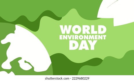 World environment day banner, earth day banner, green background, environment, banner.