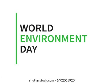 World environment day banner isolated on with background. Celebrate and protect nature. EPS 10