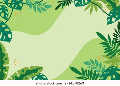 banner do dia do ambiente mundial com planta da folha no projeto do vetor do fundo verde	