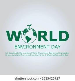 WORLD ENVIRONMENT DAY BANNER VECTOR