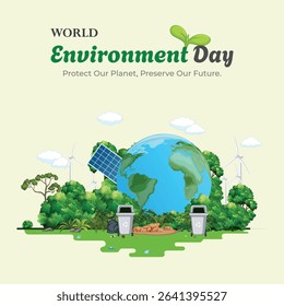 World Environment Day Beautiful and Meaningful Vector Design