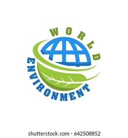 world environment day campaign vector icon element