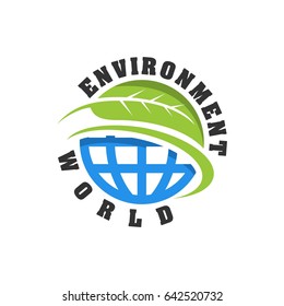 world environment day campaign vector icon element