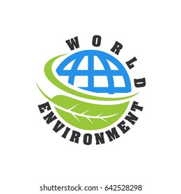 world environment day campaign vector icon element