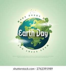 World Environment Day, Environment Care and Conservation. Earth Day, World Protection, Green Energy, Renewable and Sustainable Concept.