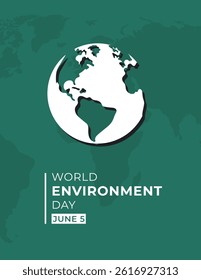 World Environment Day Celebration Design. June 5. Vector illustration