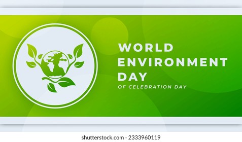Ilustración de diseño de vectores del Día Mundial del Medio Ambiente para fondo, afiche, cartel, publicidad, tarjeta de saludo