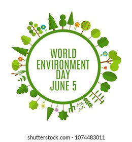World environment day concept background. Vector Illustration EPS10