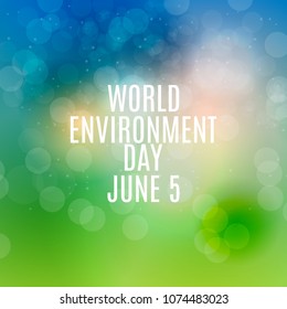 World environment day concept background. Vector Illustration EPS10