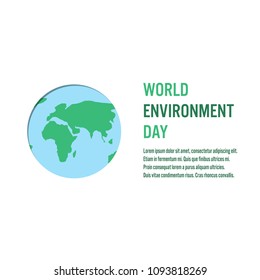 World environment day concept, banner layout design, Vector illustration