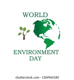 World environment day. Concept design for banner, greeting card, t-shirt, print, poster. Vector illustration.
