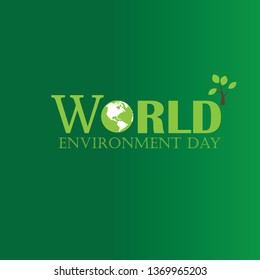 World environment day. Concept design for banner, greeting card, t-shirt, print, poster. Vector illustration.