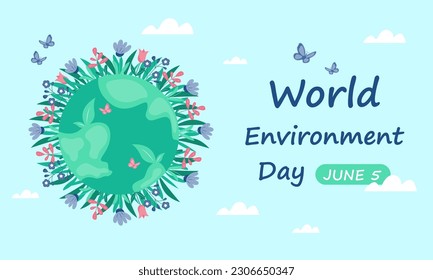 World environment day concept. Earth Day. Vector Illustration
