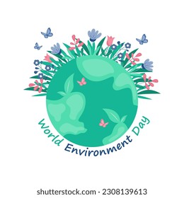 World environment day concept. Earth Day. Vector Illustration