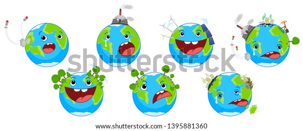 World Environment Day Concept World Earth Stock Vector (Royalty Free ...