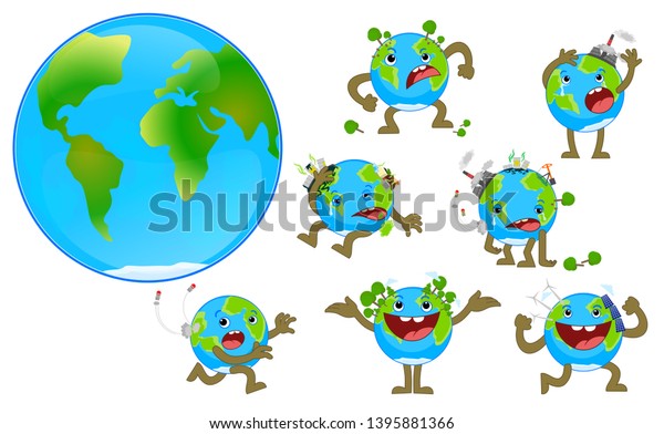 World Environment Day Concept World Earth Stock Vector (Royalty Free ...