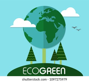 World environment day concept. Eco Green 