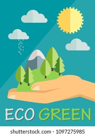World environment day concept. Eco Green 