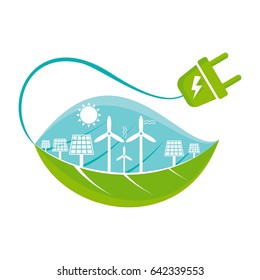 World Environment Day. Concept of ecological design. 
