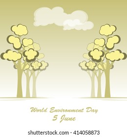 World Environment Day concept. Elements for your design. Eps10