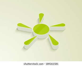 World Environment Day concept with green symbol on abstract background. 