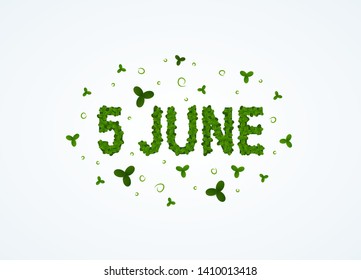 World environment day concept. Horizontal design for web banners, posters, cards etc. Vector template in realistic style.