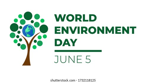 World Environment Day Concept Illustration Tree Stock Vector (Royalty ...