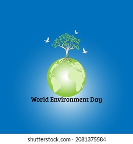 world environment day concept. illustration vector