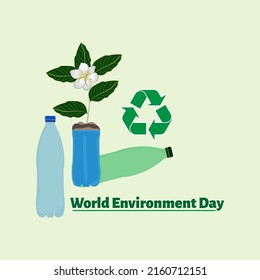 world environment day concept. illustration vector
