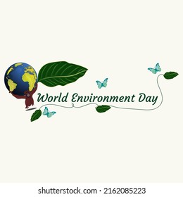 concepto del día mundial del medio ambiente. vector de ilustración