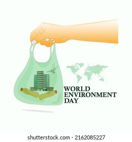 world environment day concept. illustration vector