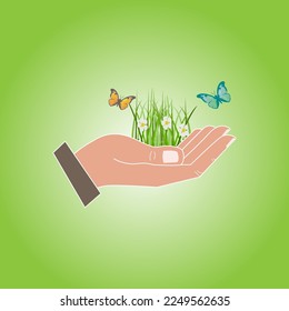 world environment day concept. illustration vector