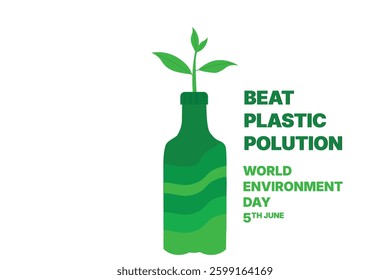 World Environment Day Concept, Stop Pastic Polution and Save The World