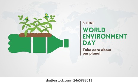 World Environment day concept. vector background.