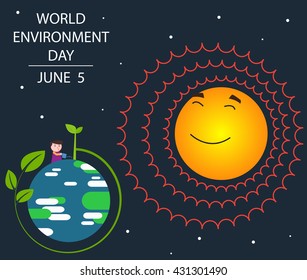 World environment day concept. Vector illustration