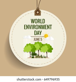 World environment day concept. Vector illustration.