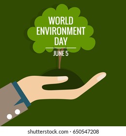 World environment day concept. Vector illustration.
