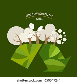 World environment day concept. Vector illustration.
