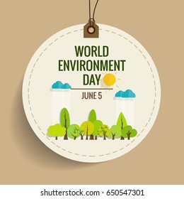 World environment day concept. Vector illustration.