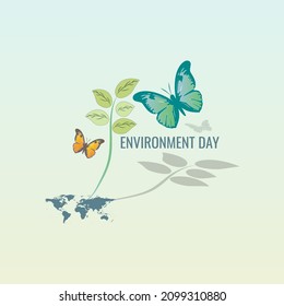 world environment day concept. web banner design. illustration vector