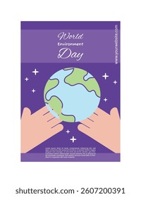World Environment Day Creative Poster with Pastel and Soft Color